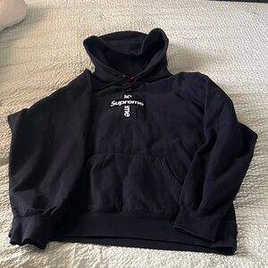 Supreme Classic box logo Hoodie - Navy